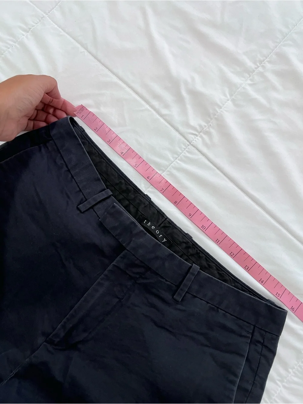 Theory Navy Chino Pants Classic Straight Fit size 32